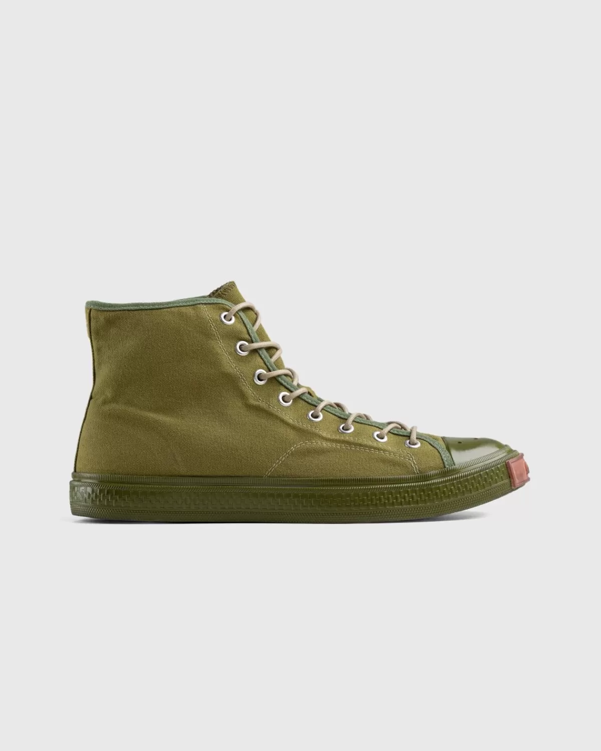 Männer Acne Studios Ballow High-Top-Sneaker Olivgrun