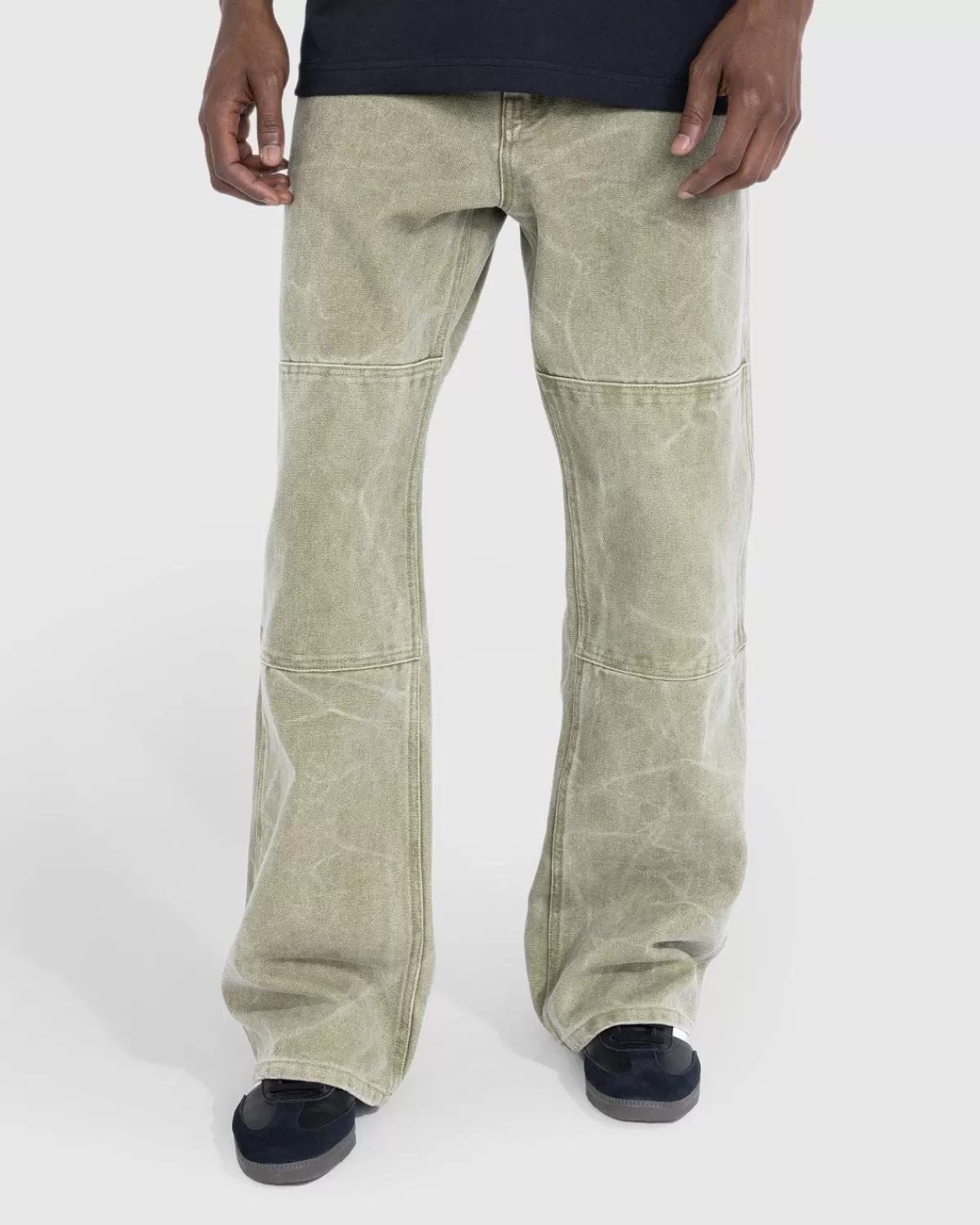 Baumwoll-Canvas-Hose Khaki Beige>Acne Studios Clearance