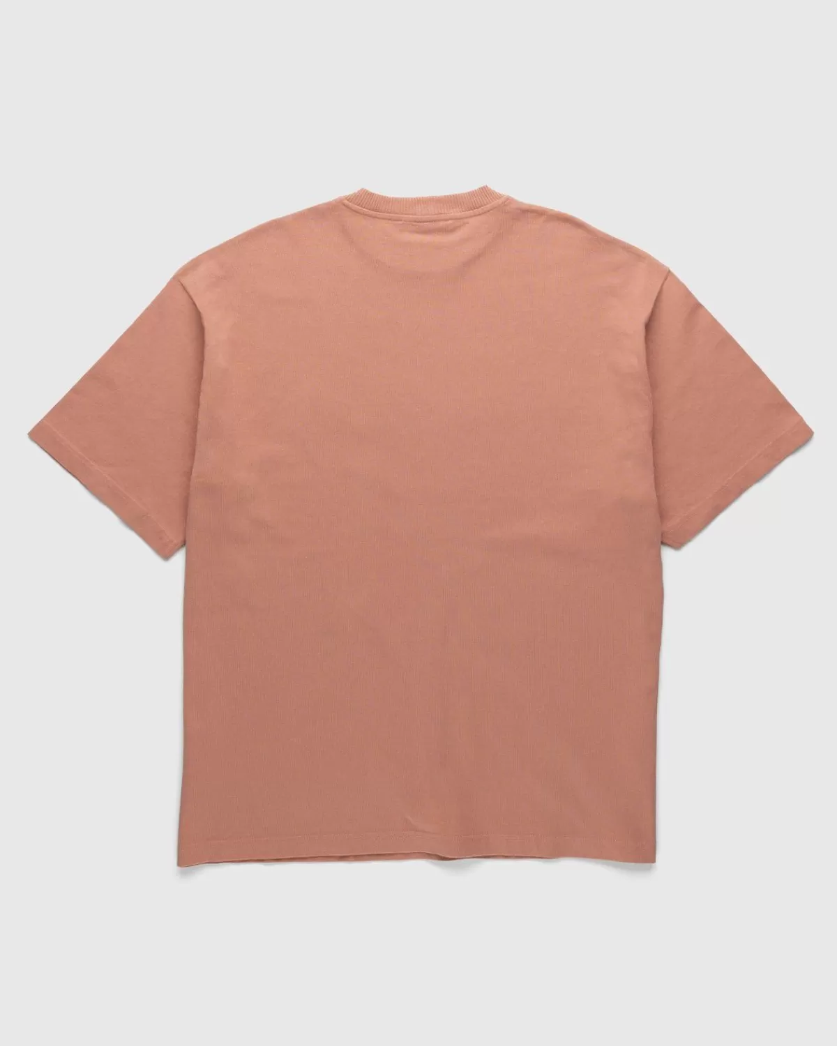 Männer Acne Studios Baumwoll-Logo-T-Shirt Altrosa