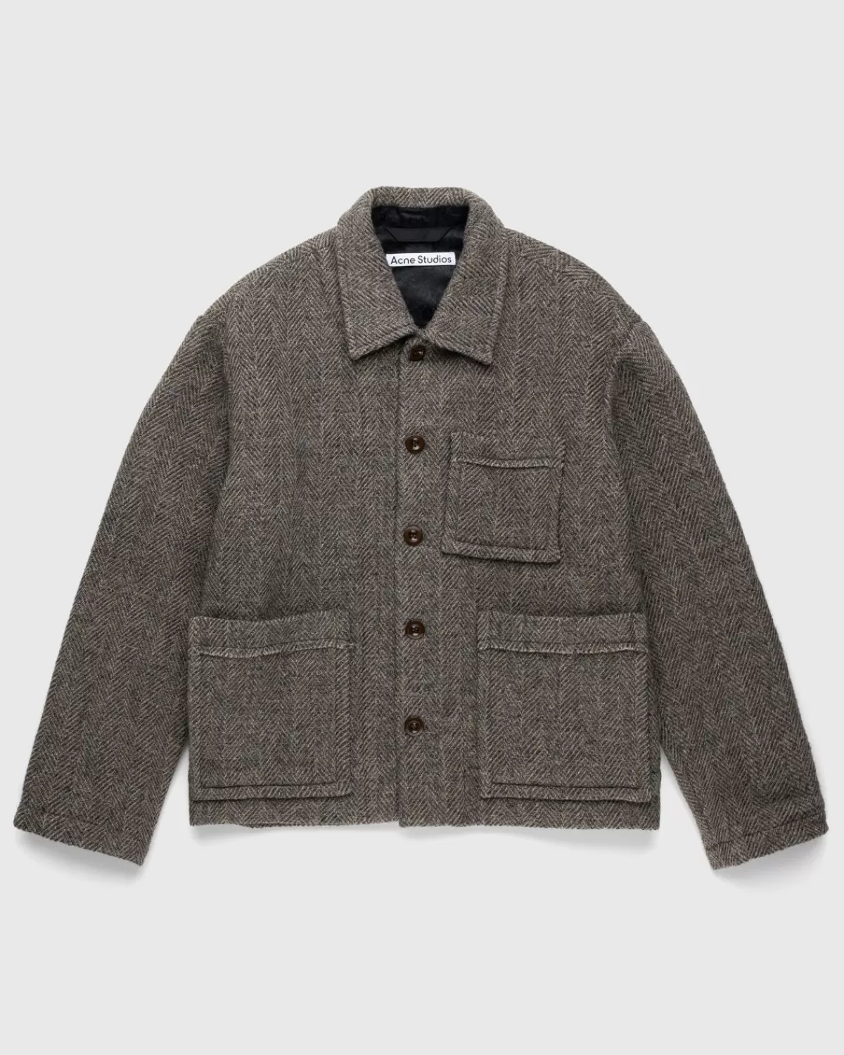 Fischgratenjacke Grau Melange>Acne Studios Flash Sale