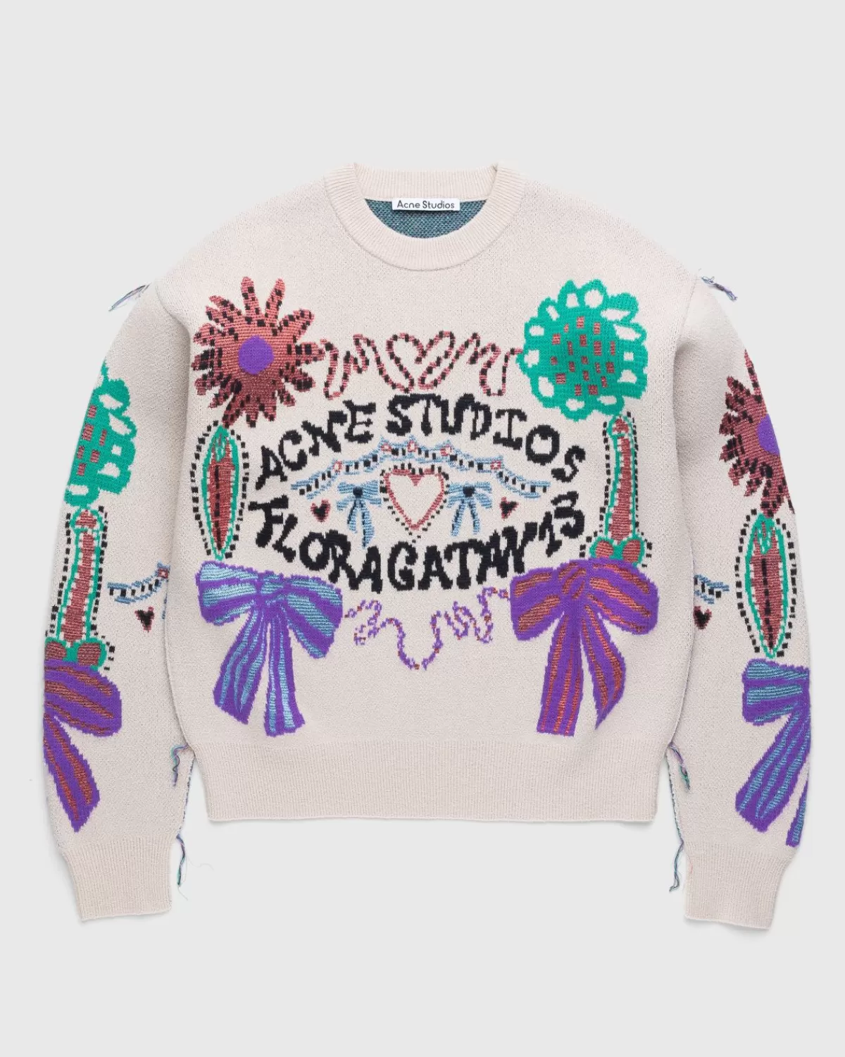 Floragatan Jacquard-Pullover Multi>Acne Studios Discount