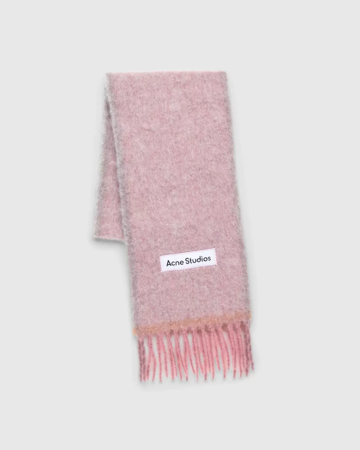 Männer Acne Studios Fransenschal Aus Mohairwolle Lavendel