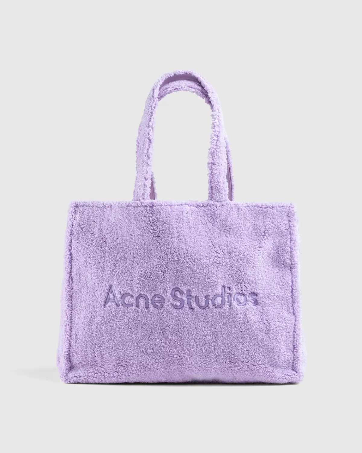 Männer Acne Studios Furry Logo Schultertasche Lila Lila