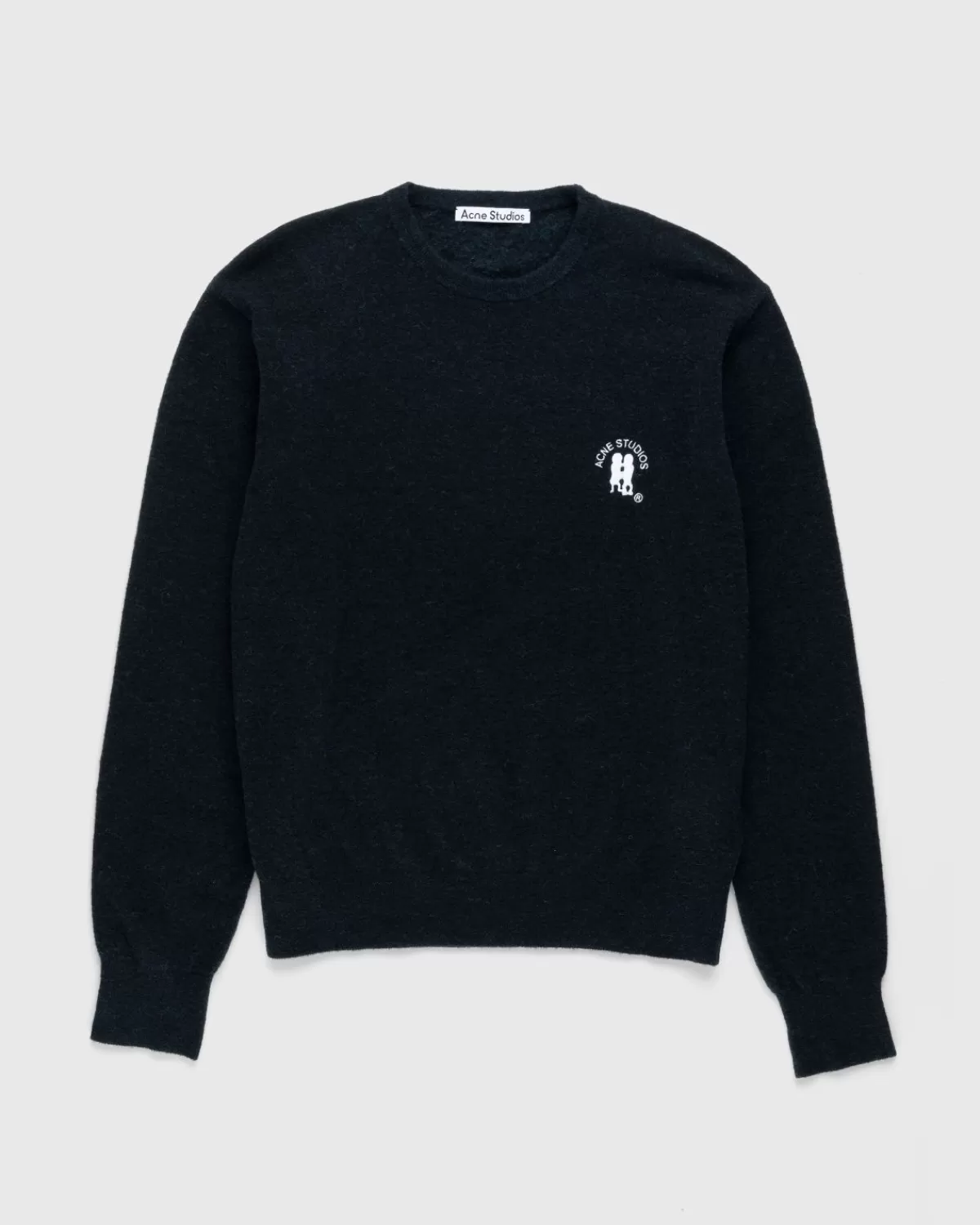 Gesticktes Logo Crewneck Dark Navy Melange>Acne Studios Cheap