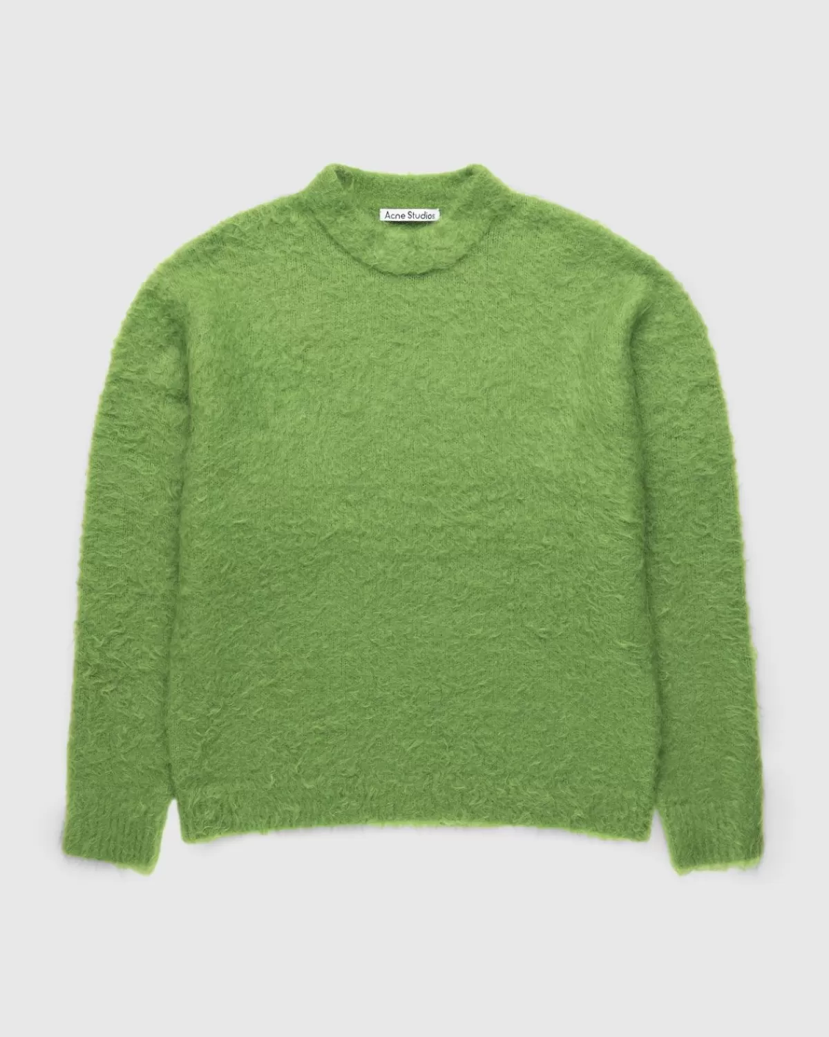 Haarpullover Mit Rundhalsausschnitt, Birnengrun>Acne Studios Best Sale