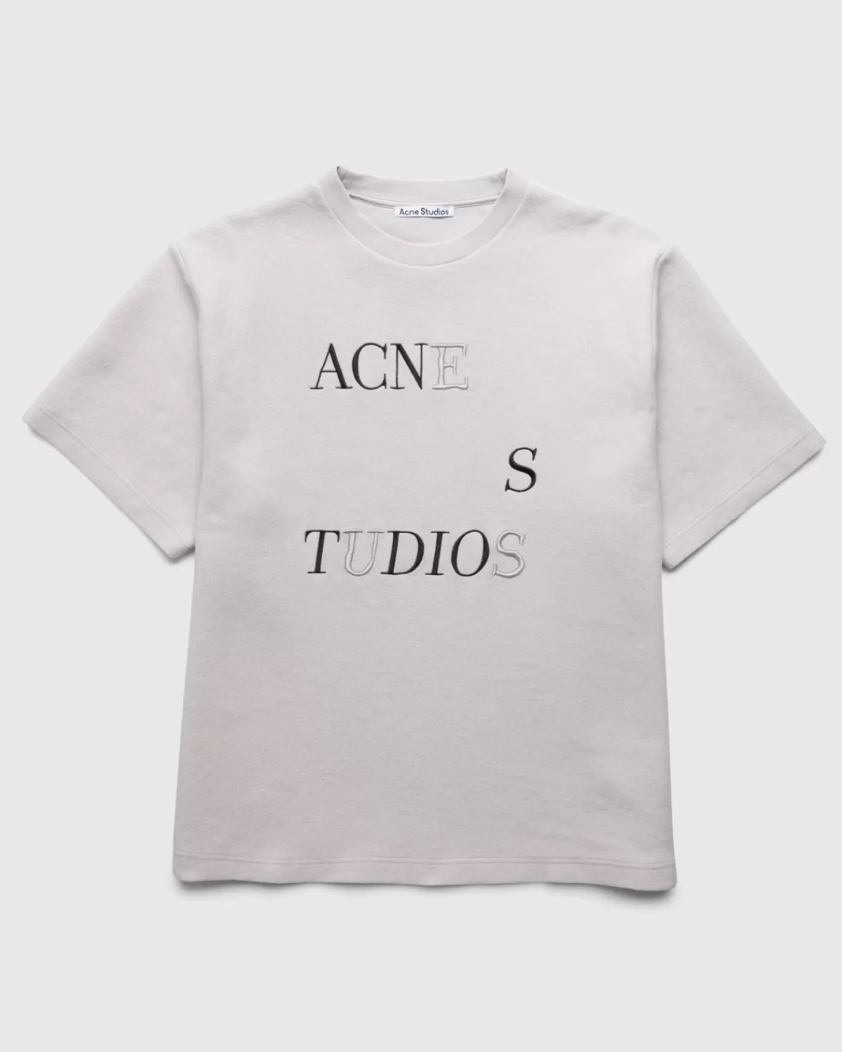 Männer Acne Studios Logo-T-Shirt Beige