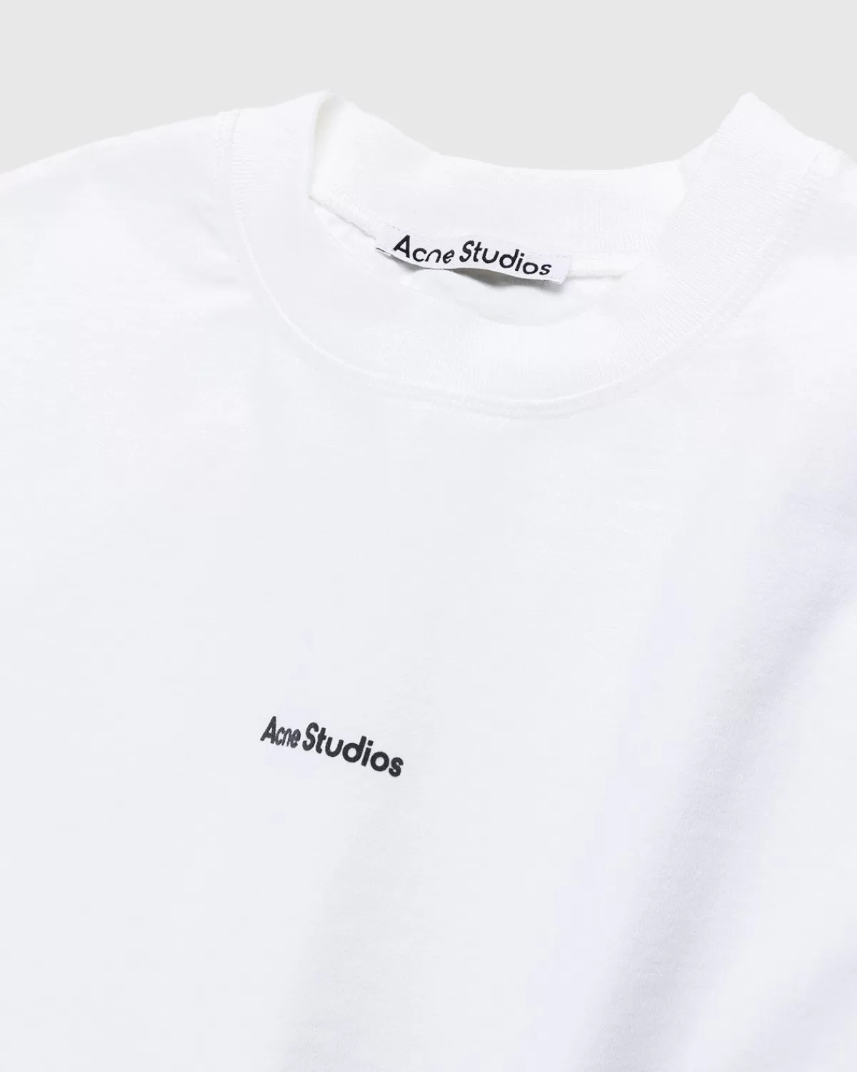 Männer Acne Studios Logo-T-Shirt Optic White