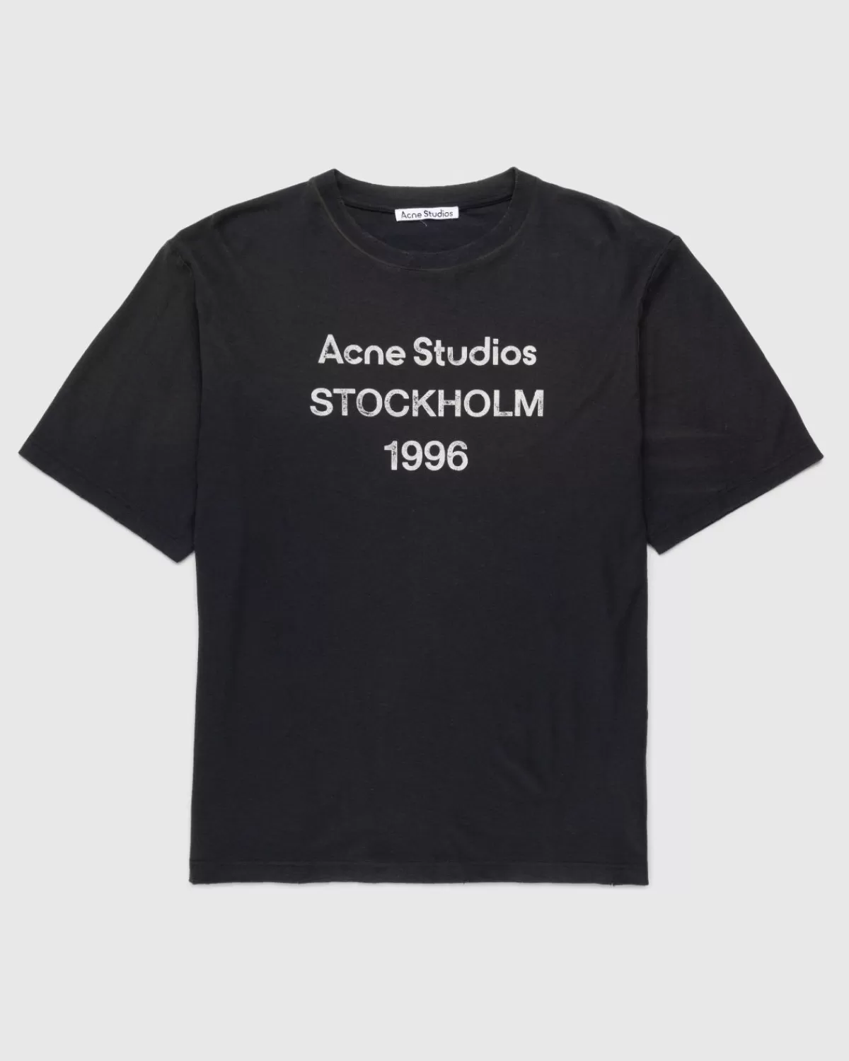 Männer Acne Studios Logo-T-Shirt Schwarz