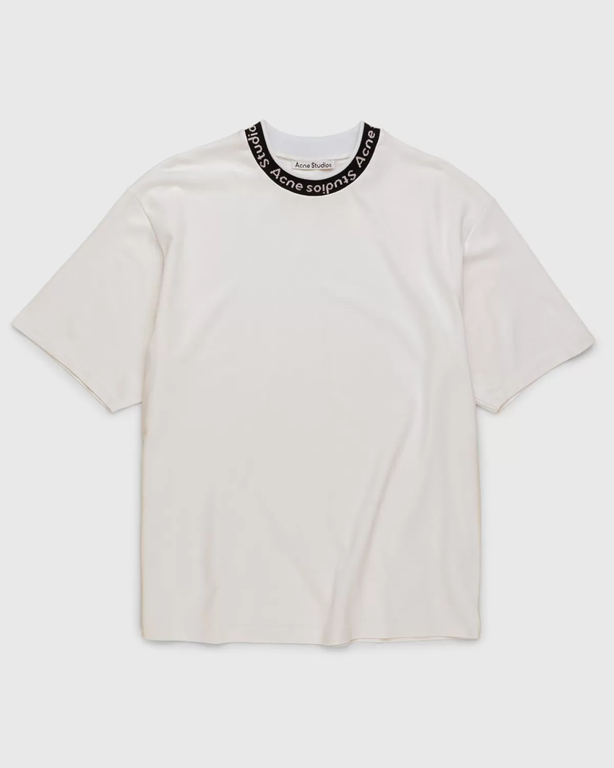 Männer Acne Studios Logo-T-Shirt Weis