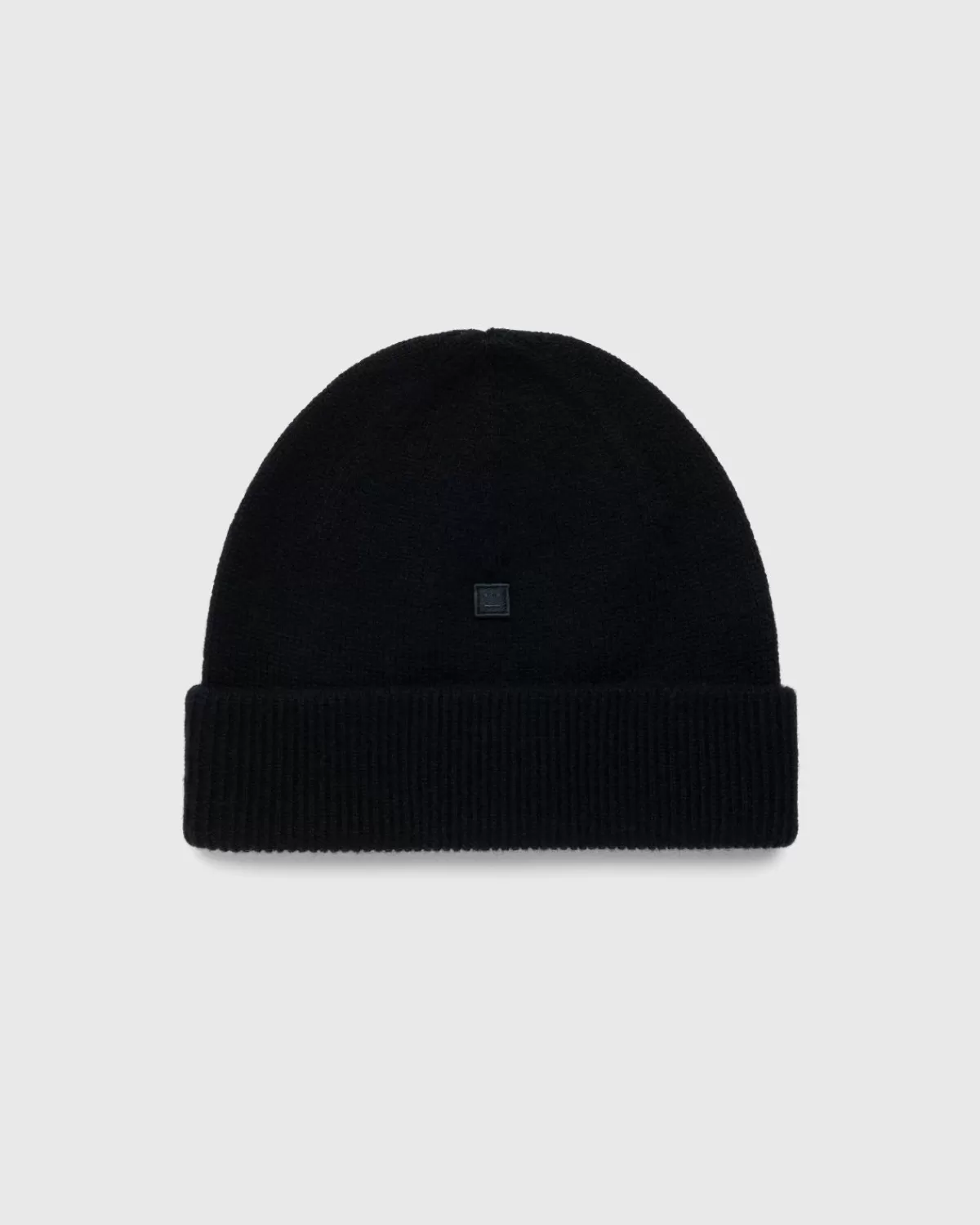 Männer Acne Studios Micro Face Patch Beanie Schwarz