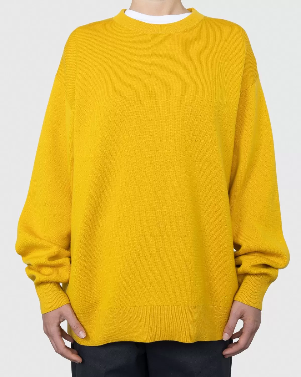 Pullover Mit Rundhalsausschnitt Aus Merinowolle Gelb>Acne Studios Sale