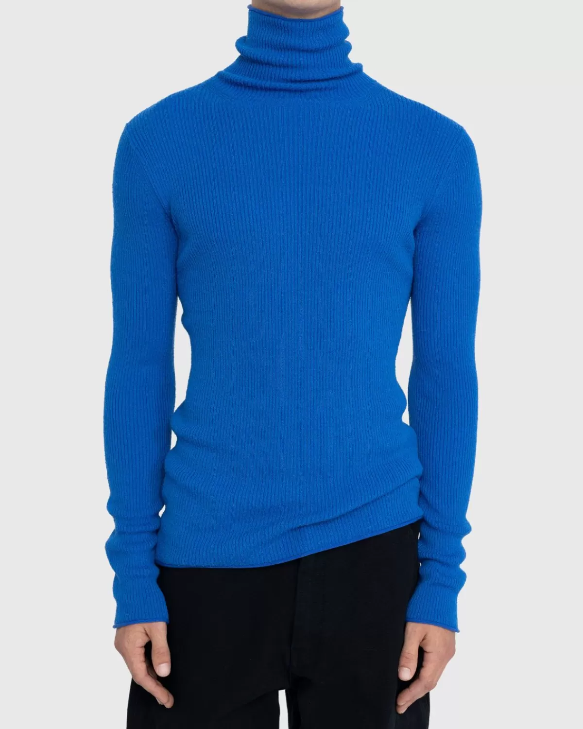 Rollkragen-Rippstrickpullover Ultramarinblau>Acne Studios Sale