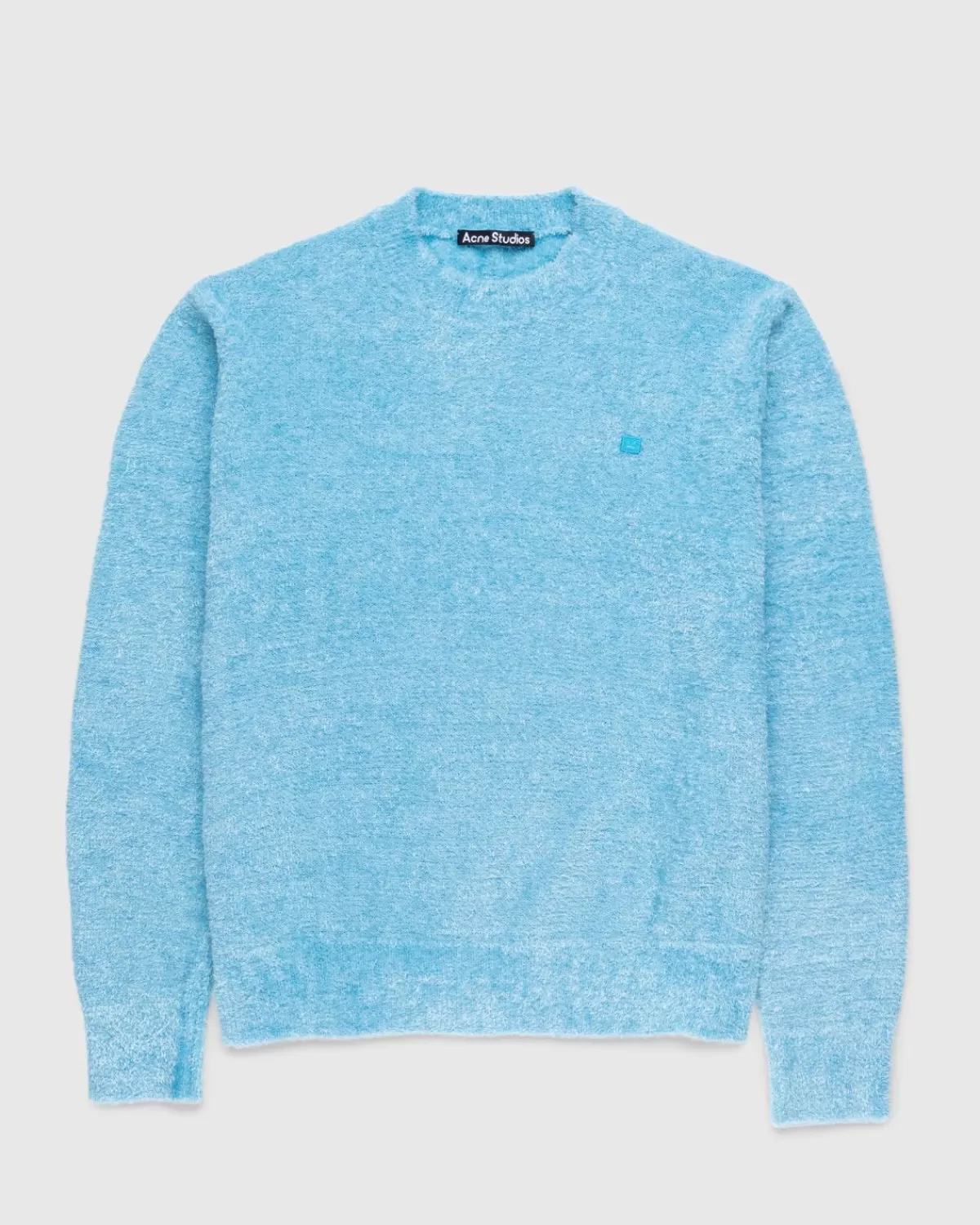 Strukturierter Pullover Teal Blue>Acne Studios Best Sale