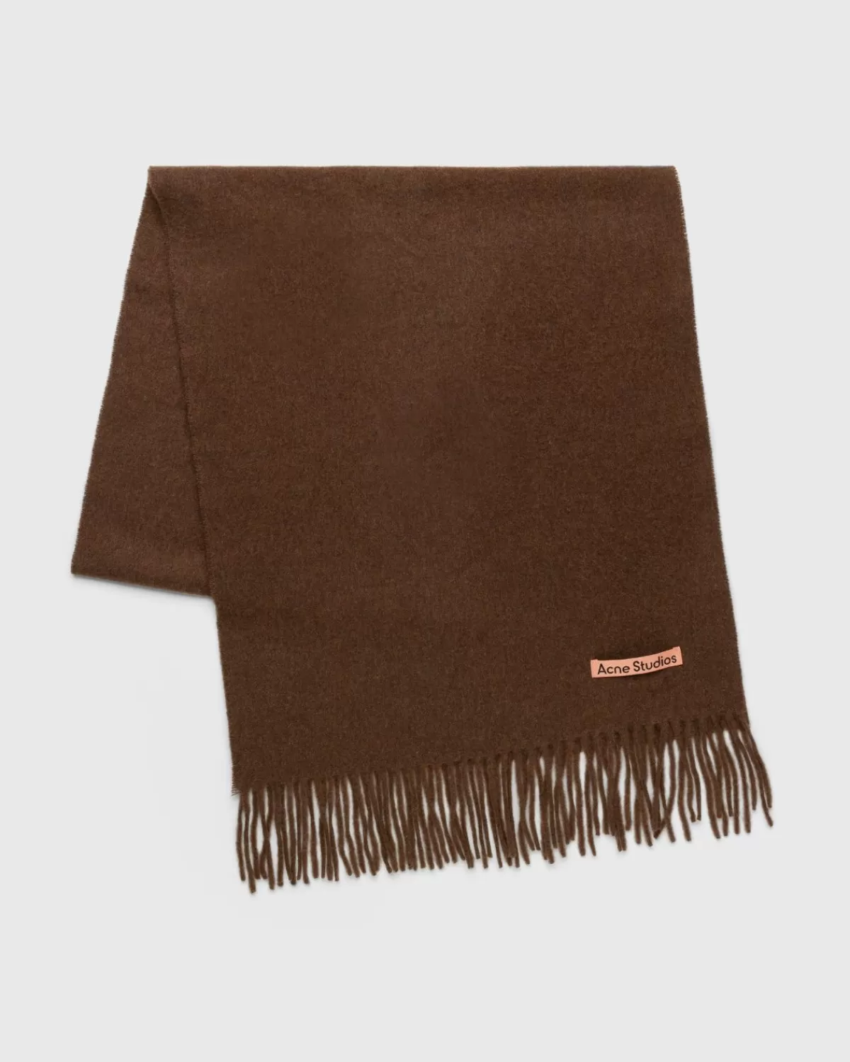 Männer Acne Studios Wollfransenschal Dark Rust Melange