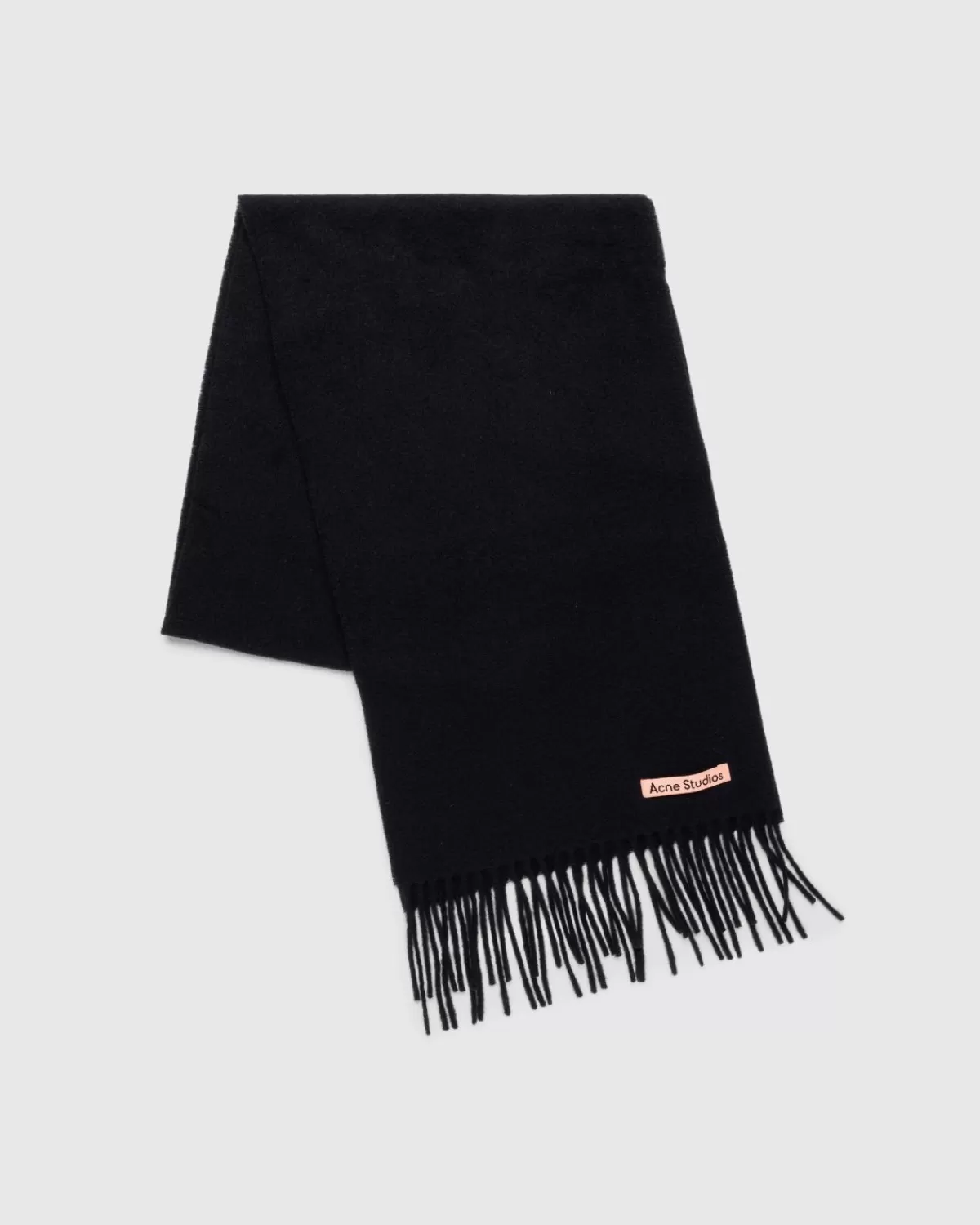 Männer Acne Studios Wollfransenschal Schwarz