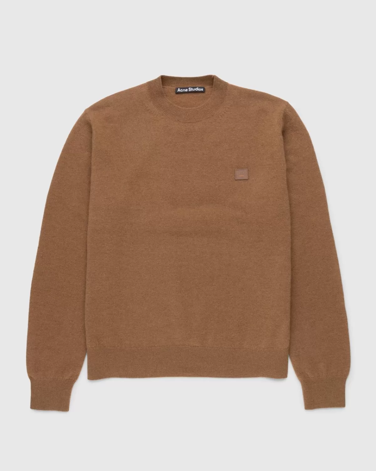 Wollpullover Mit Rundhalsausschnitt Toffee Brown>Acne Studios Flash Sale