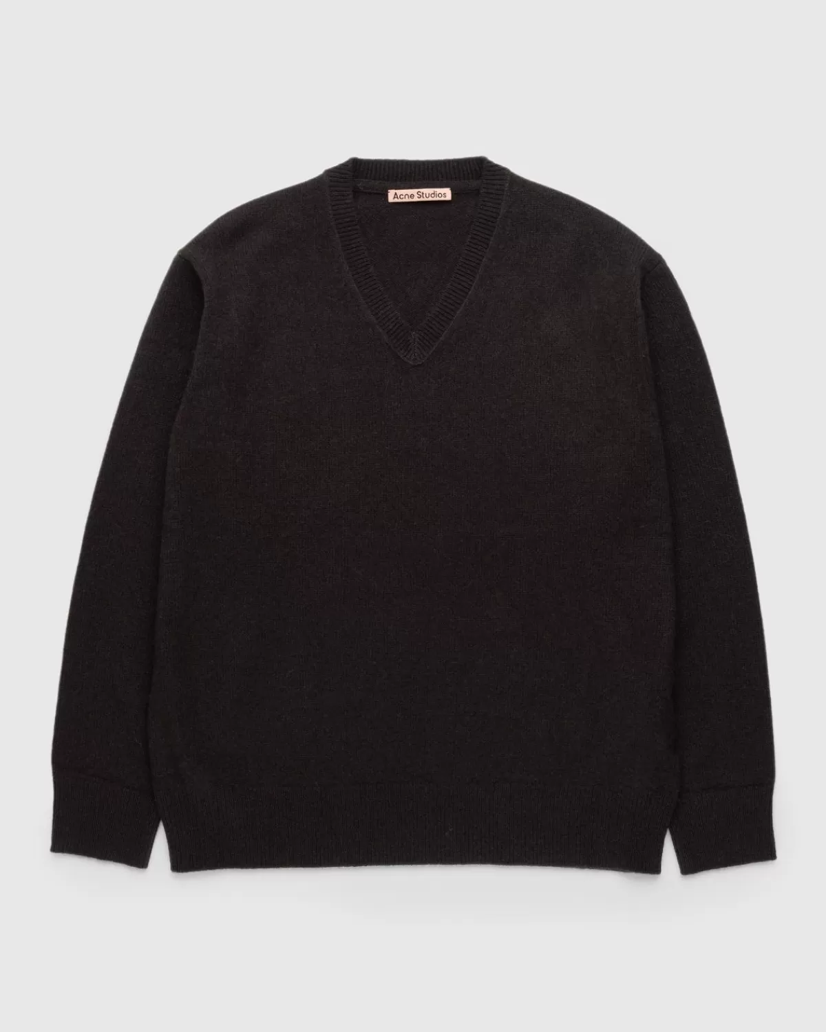 Wollpullover Mit V-Ausschnitt Braun>Acne Studios Best