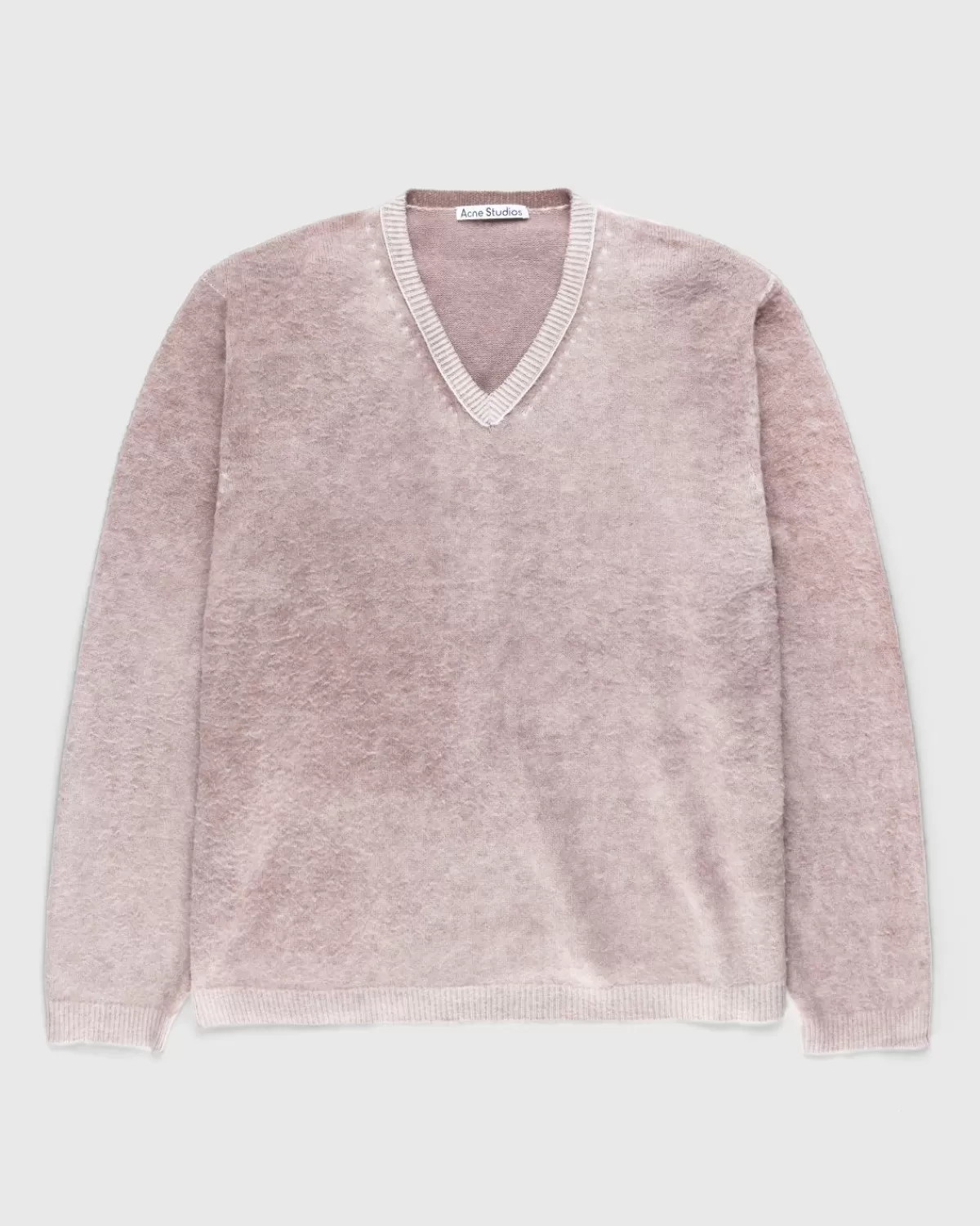 Wollpullover Mit V-Ausschnitt Braun>Acne Studios Outlet