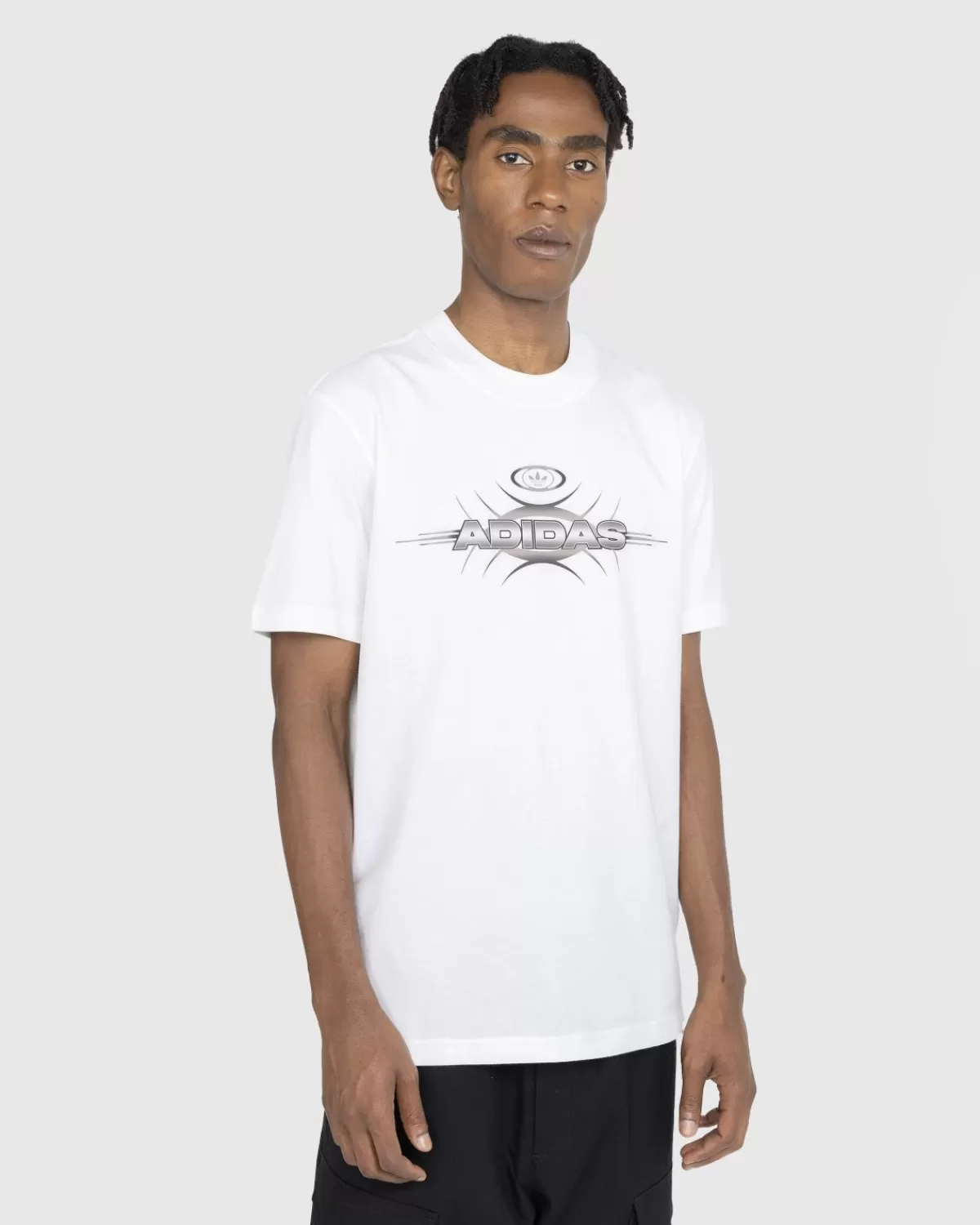 Männer Adidas Graphic Logo T-Shirt Weis