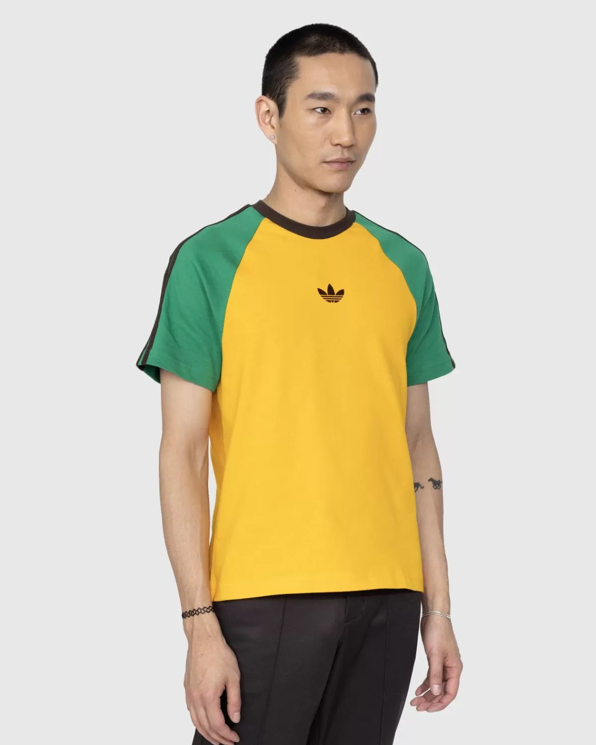 Männer Adidas X Wales Bonner Bio-Baumwoll-T-Shirt Collegiate Gold