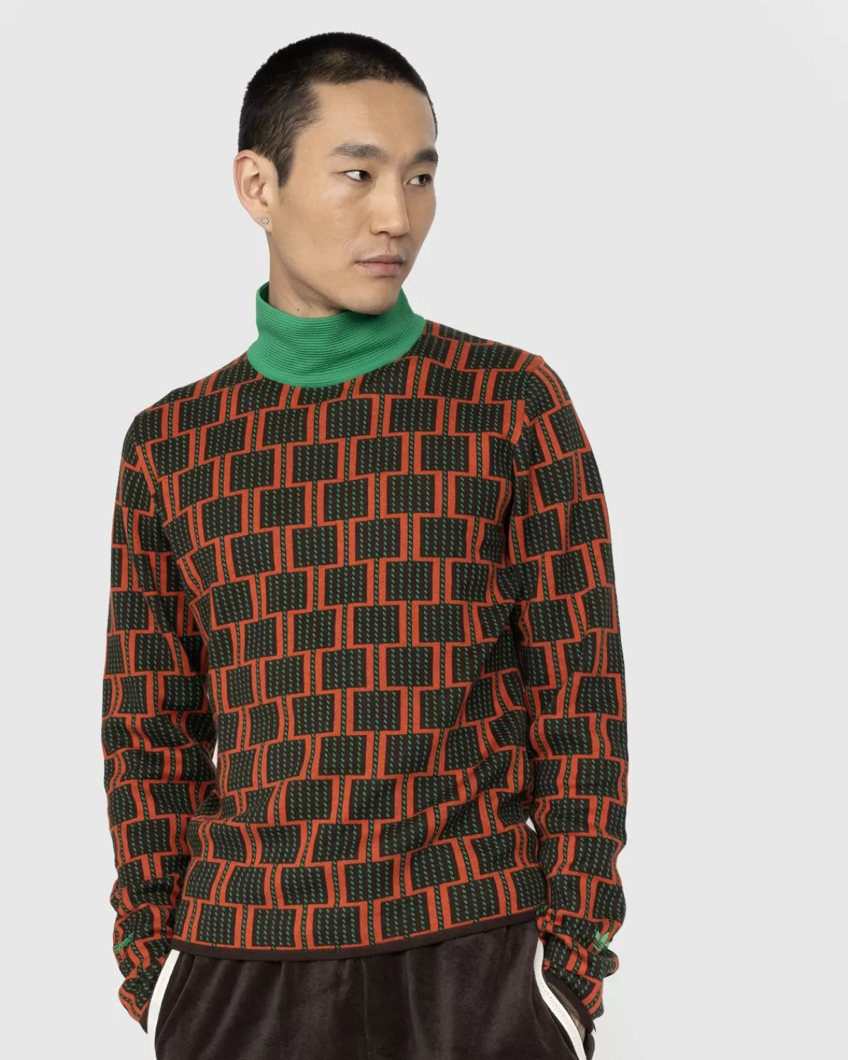 X Wales Bonner Strick-Rollkragenpullover Multi>Adidas Best Sale