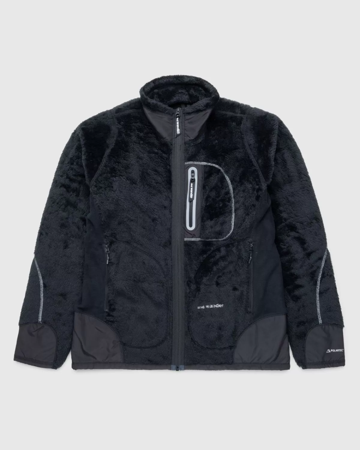 High Loft Fleecejacke Schwarz>And Wander Flash Sale