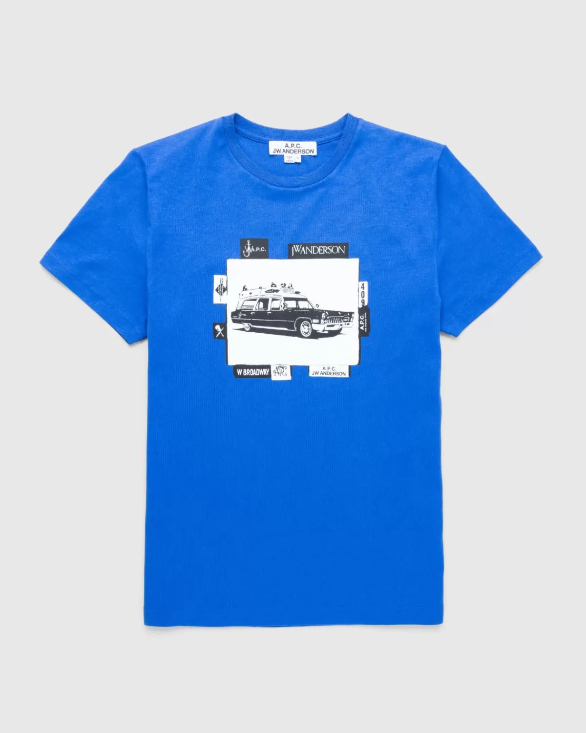 Männer A.P.C. Apc X Jw Anderson T-Shirt Jo Blue