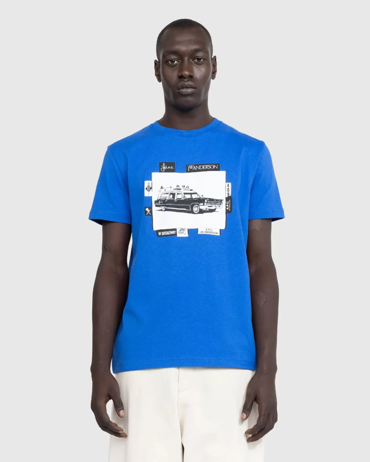 Männer A.P.C. Apc X Jw Anderson T-Shirt Jo Blue