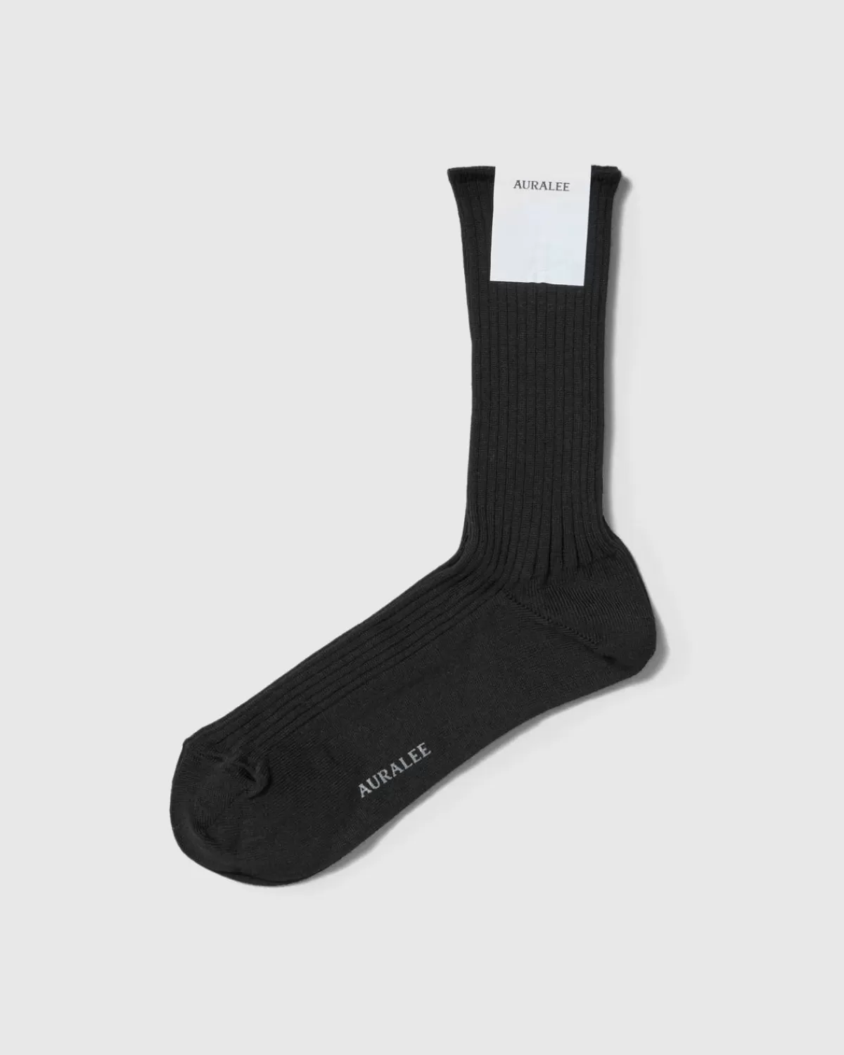 Männer Auralee Giza High Gauge Sox Black