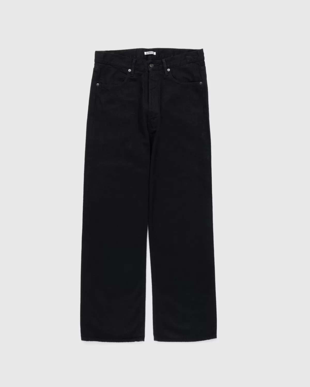 Selvedge Light Denim-Hose Schwarz>Auralee Flash Sale