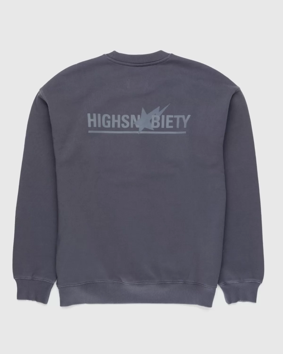 X Highsnobiety Heavy Washed Crewneck Charcoal>BAPE Clearance