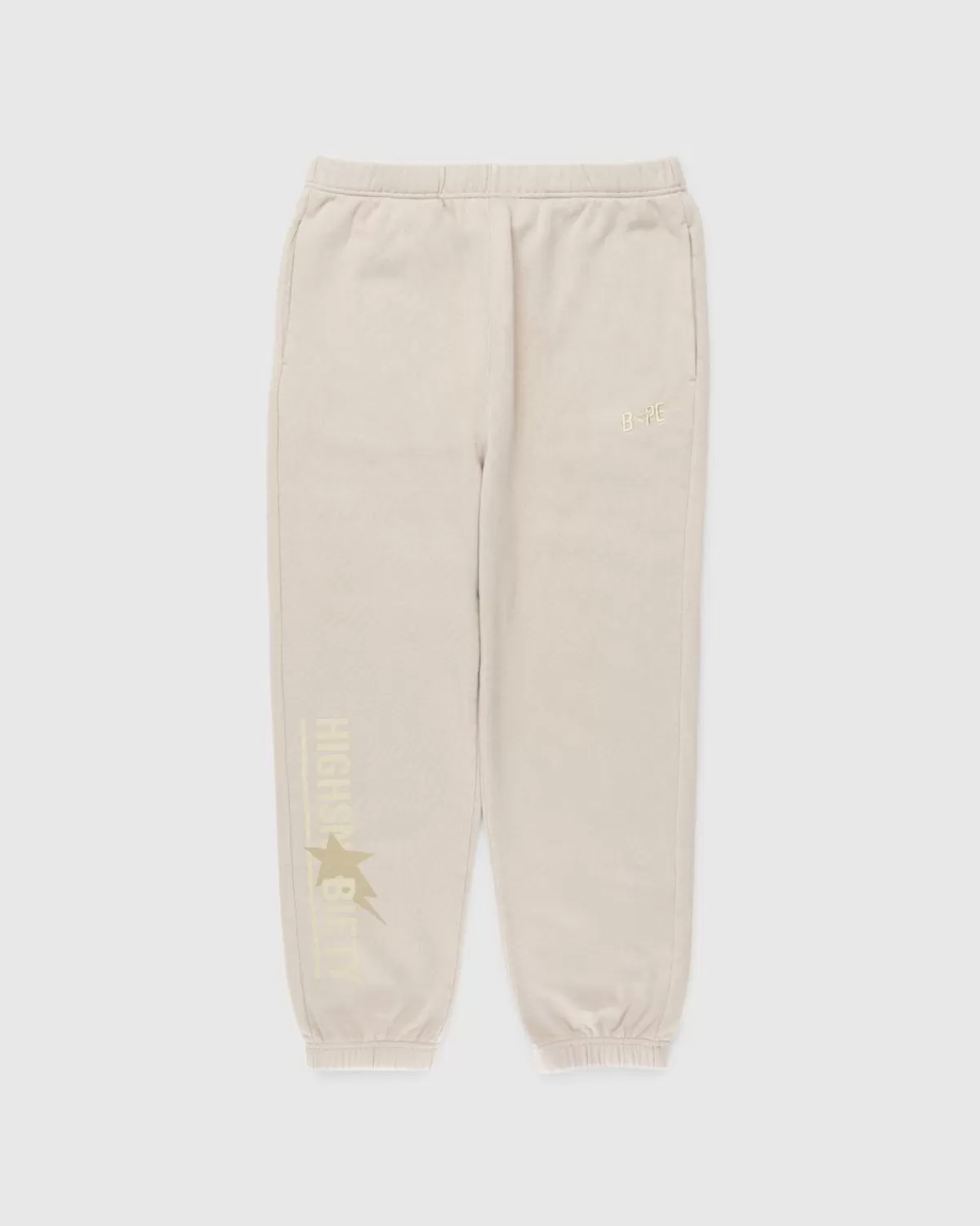 X Highsnobiety Heavy Washed Sweat Pants Beige>BAPE Store