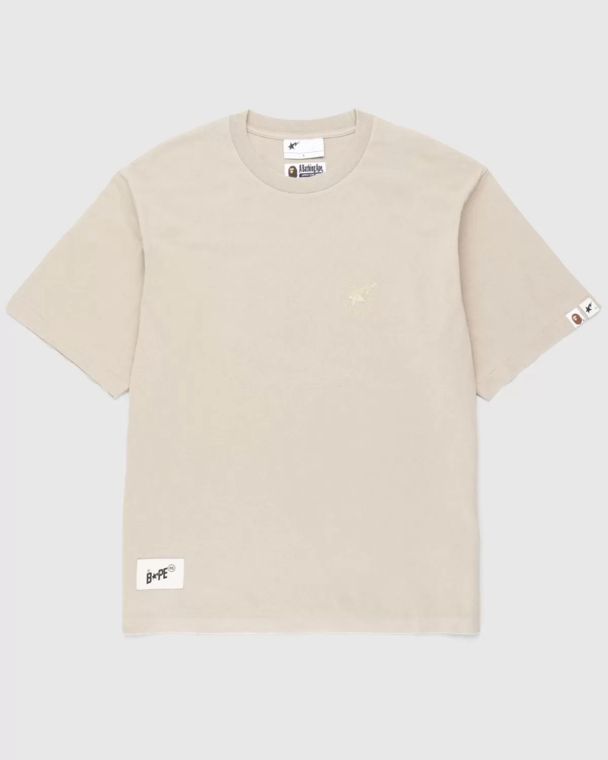 Männer BAPE X Highsnobiety Heavy Washed T-Shirt Beige