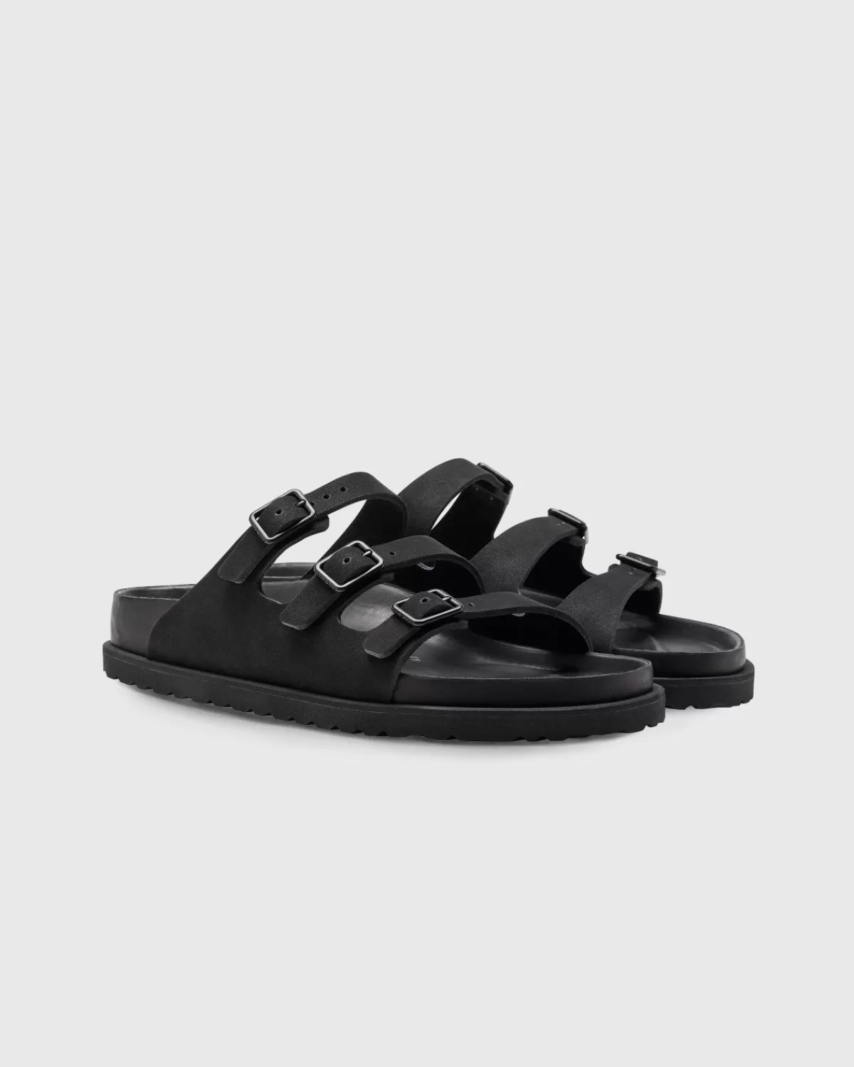 Männer Birkenstock Florida Wildleder Schwarz