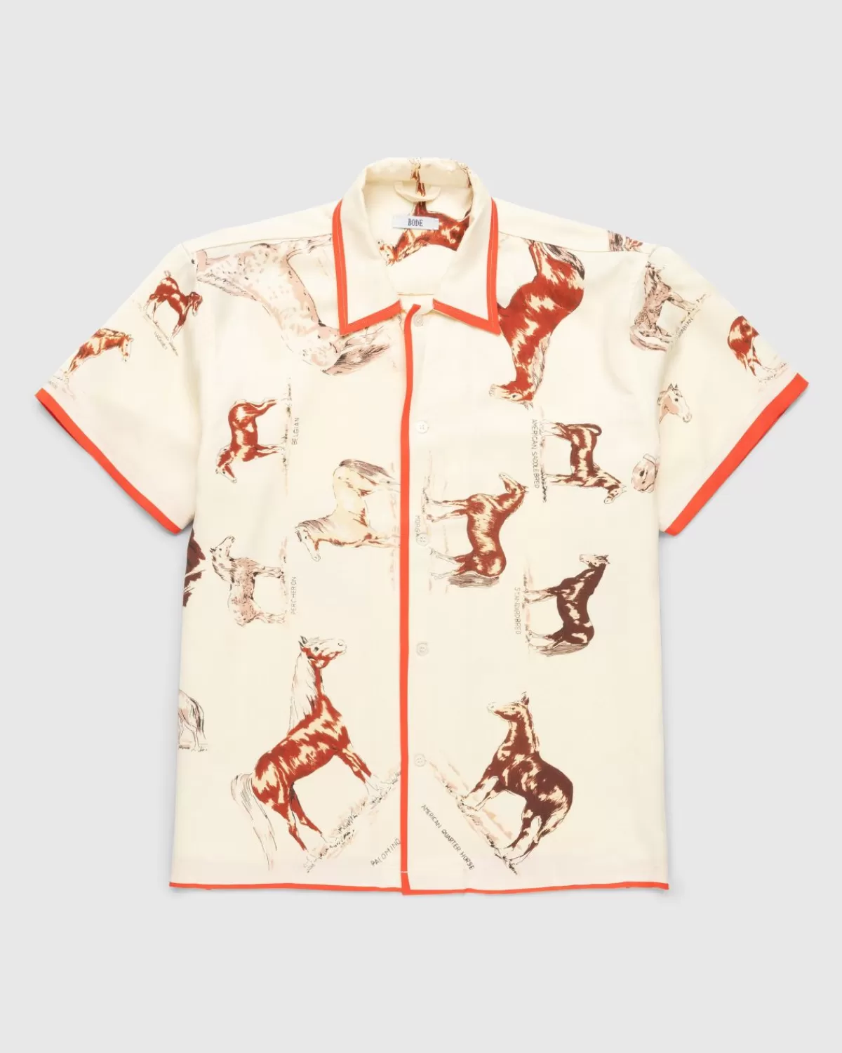 Equine Kurzarmshirt Creme/Multi>Bode Discount