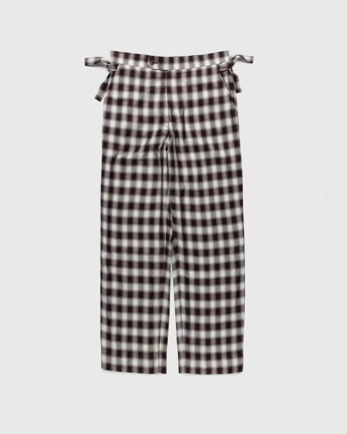 Shadow Plaid Side-Tie-Hose Braun>Bode Discount