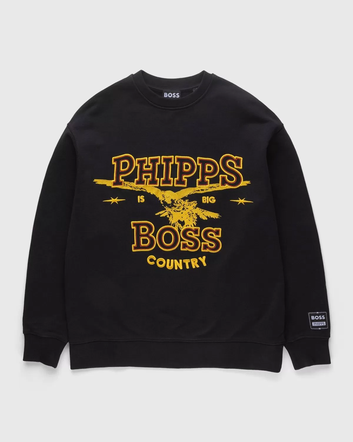 Männer BOSS X Phipps Co-Branded-Sweatshirt Aus Bio-Baumwolle Schwarz