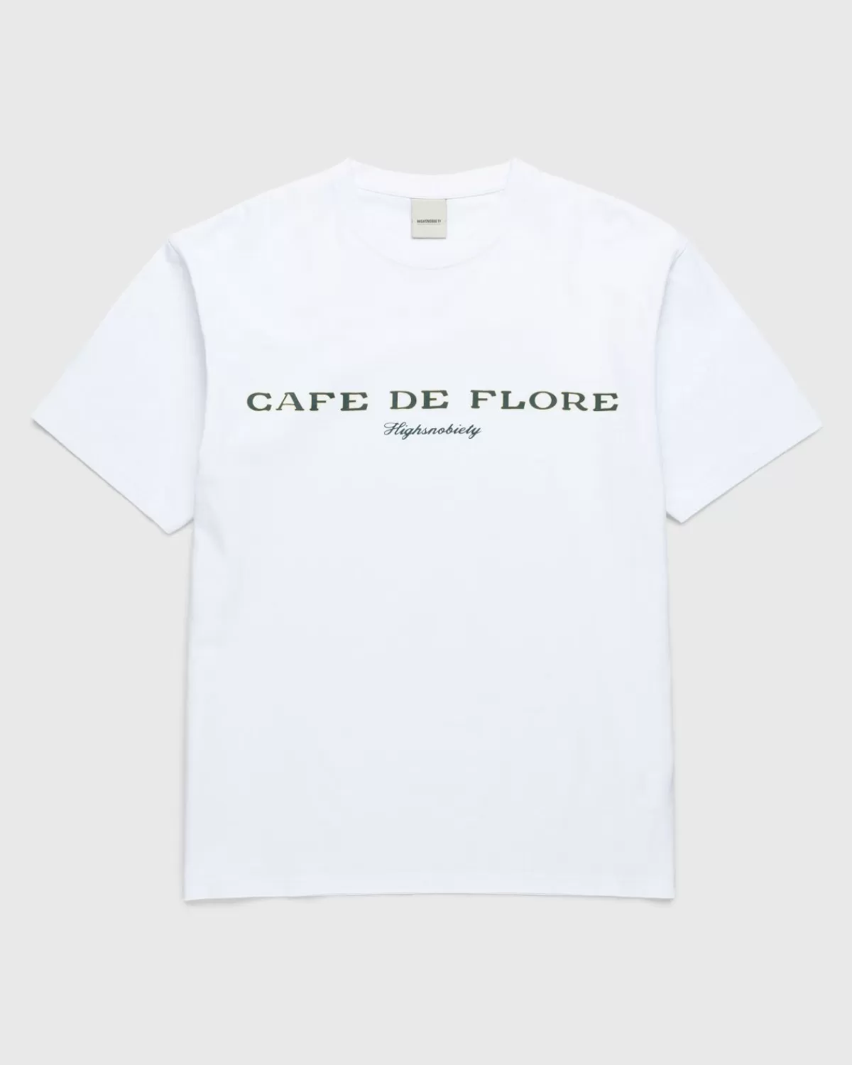 Männer Café de Flore Cafe De Flore X Highsnobiety Kurzarm-T-Shirt Weis