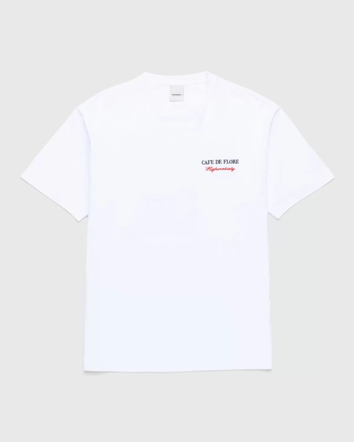 Männer Café de Flore Cafe De Flore X Highsnobiety Kurzarm-T-Shirt Weis