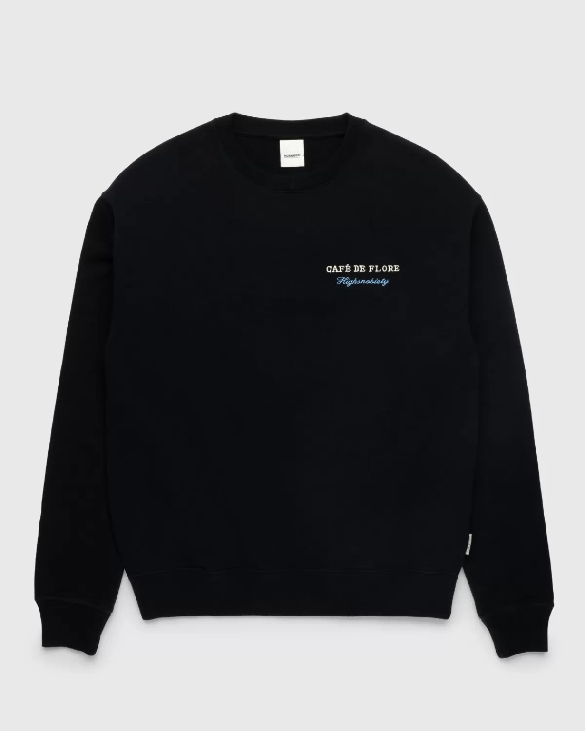 Männer Café de Flore Cafe De Flore X Highsnobiety Rundhalsausschnitt Schwarz