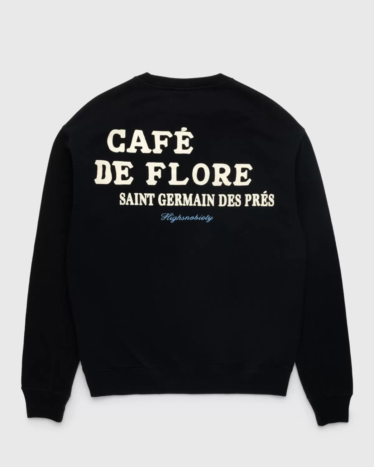 Männer Café de Flore Cafe De Flore X Highsnobiety Rundhalsausschnitt Schwarz