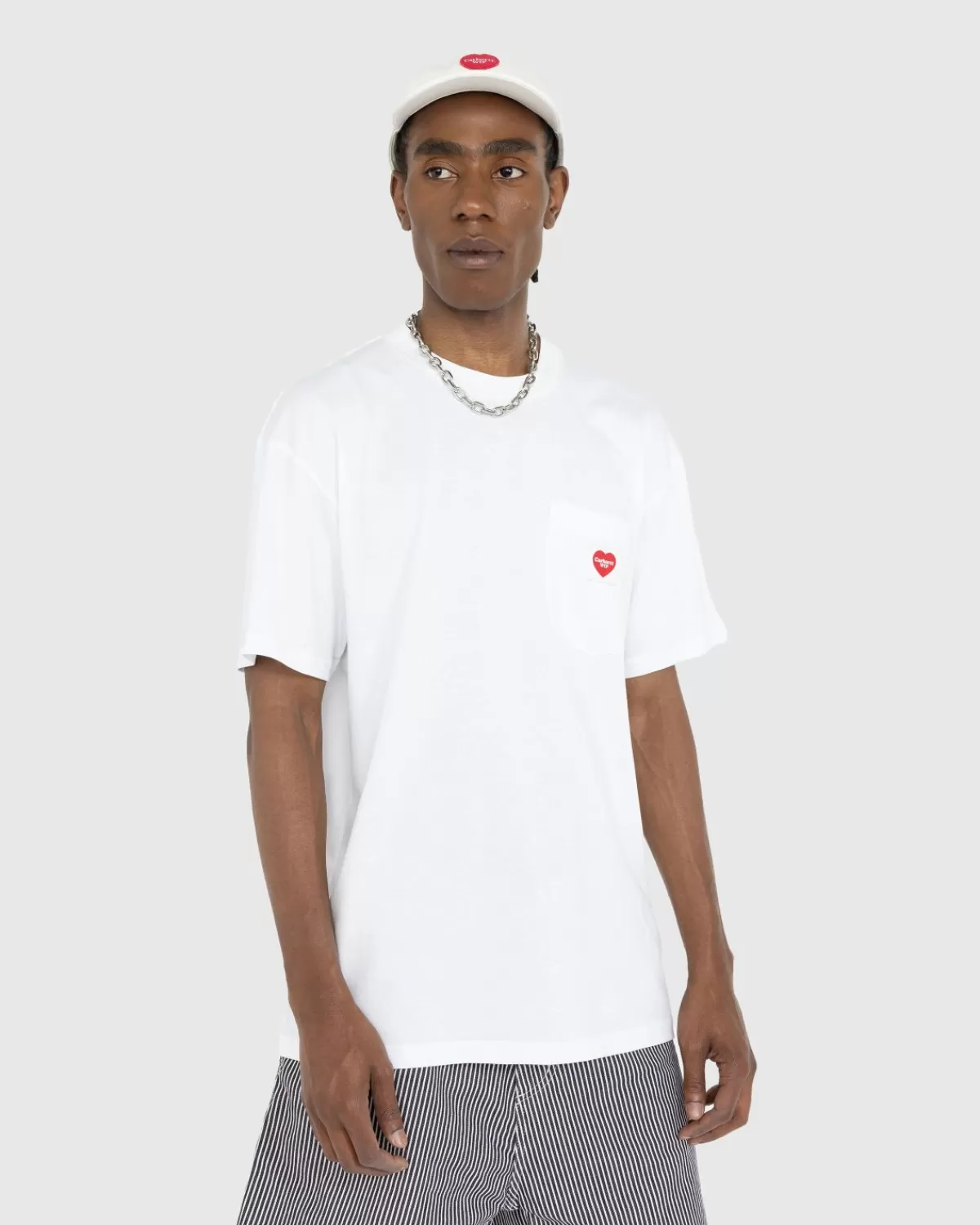 Männer Carhartt WIP Pocket Heart T-Shirt Weis