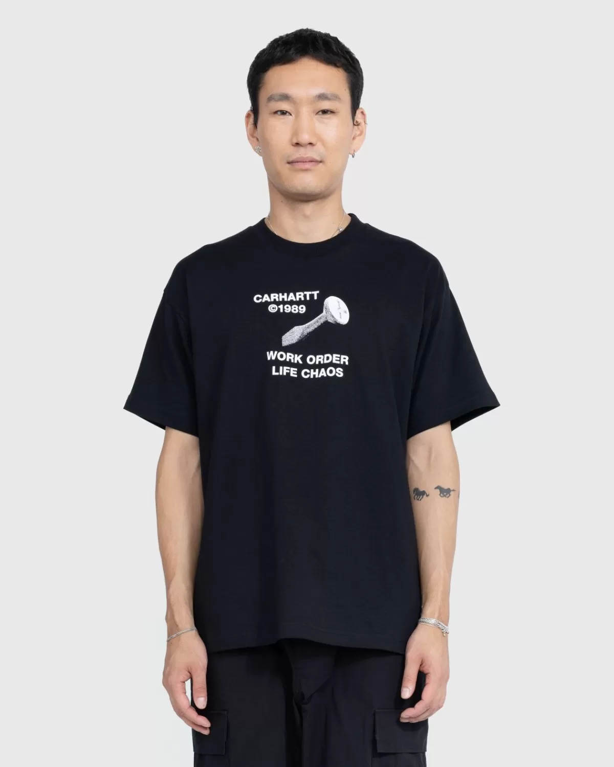 Männer Carhartt WIP S/S Strange Screw T Shirt Schwarz