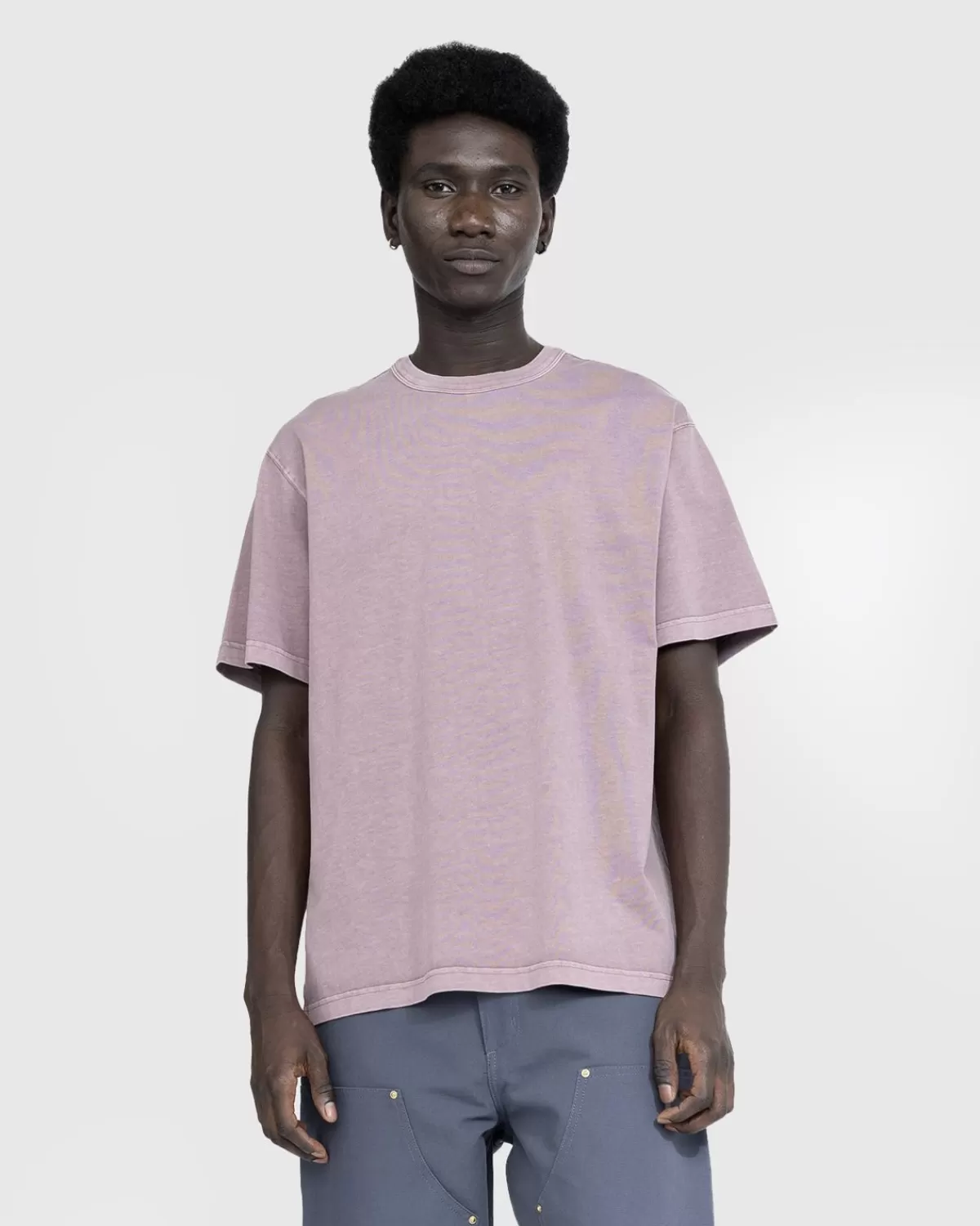 Männer Carhartt WIP S/S Taos T-Shirt Daphne/Stuckgefarbt