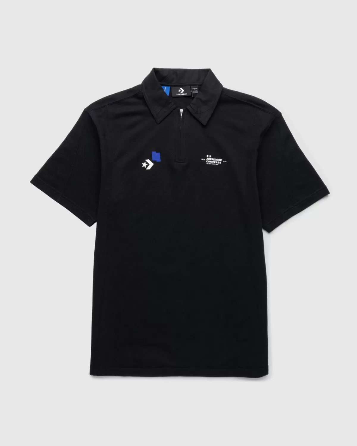 X Ader Error Shapes Polo Schwarz>Converse Discount