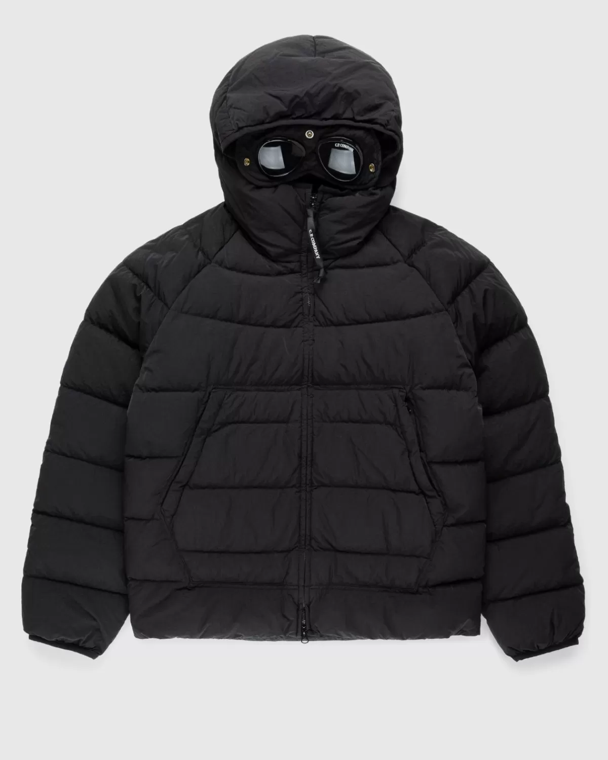 Cp Company Eco-Chrome R Hooded Down Goggle Jacket Schwarz>C.P. Company Store