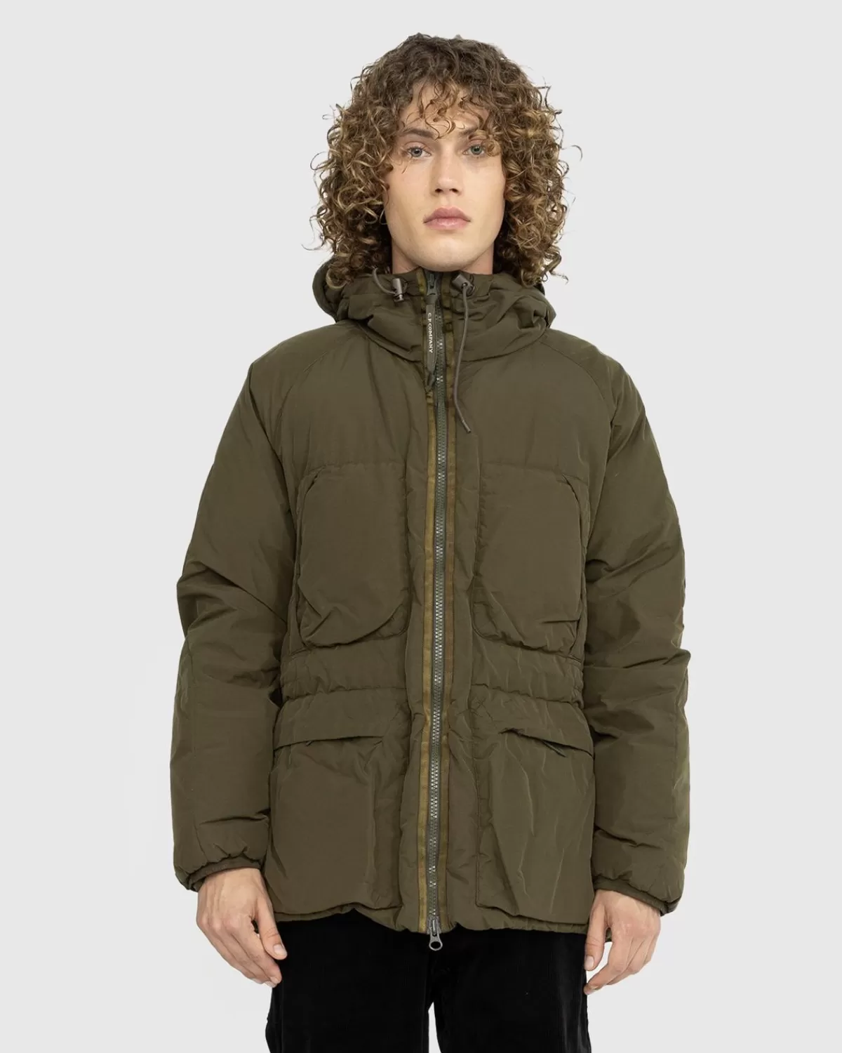 Cp Company Gepolsterte Kapuzenjacke Ivy Green>C.P. Company Outlet