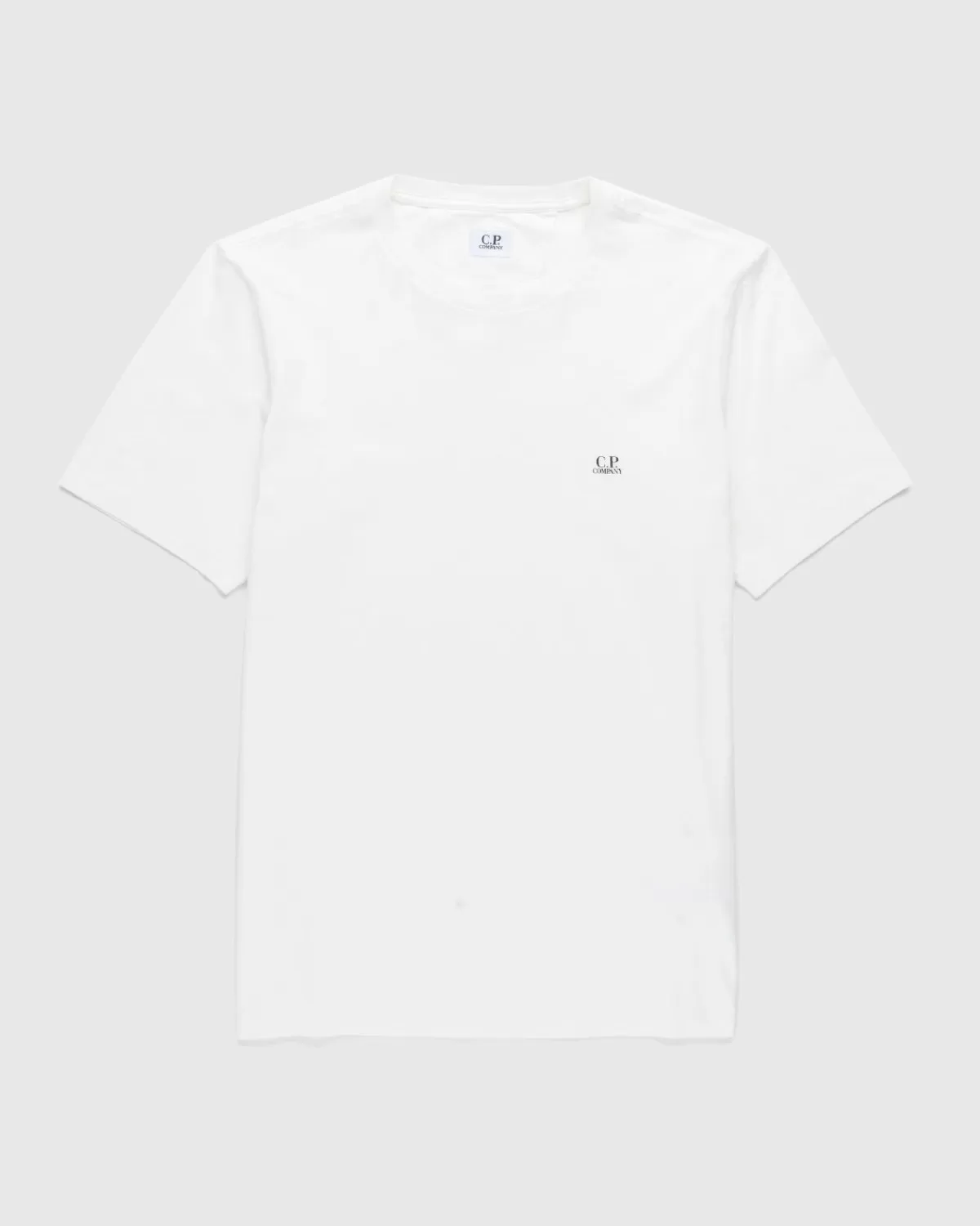 Männer C.P. Company Cp Company T-Shirt Mit Logo-Print, Gaze, Weis