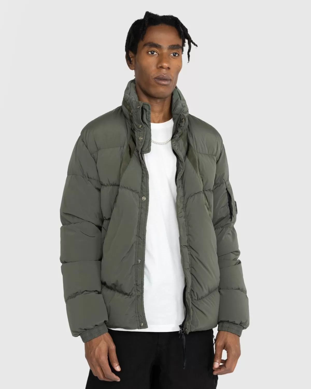 Cp Company Wattierte Nylonjacke Olive Night>C.P. Company Best Sale