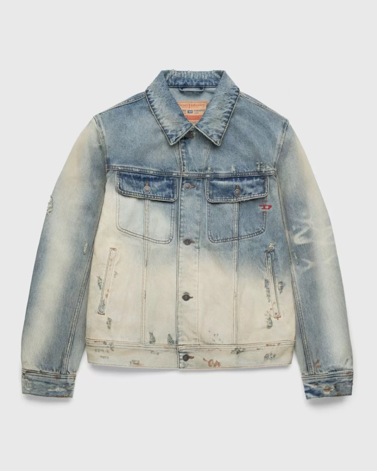 D-Barcy Trucker-Jacke Blau>Diesel Hot